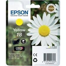 Epson Tintenpatrone in Farbe yellow