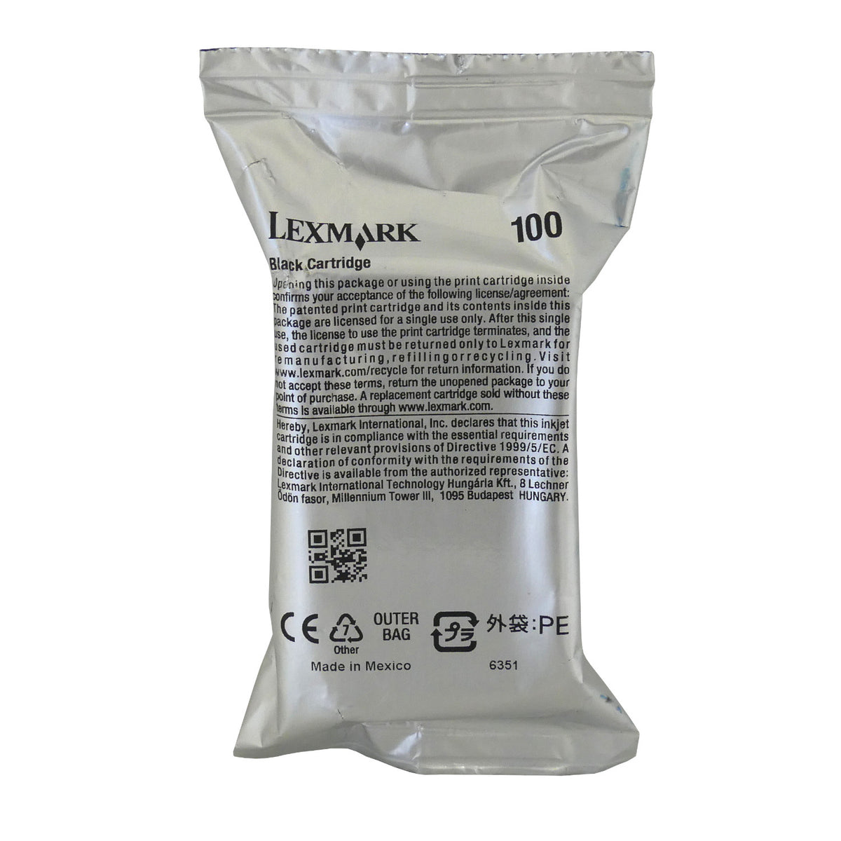 Lexmark Tintenpatrone in Farbe black