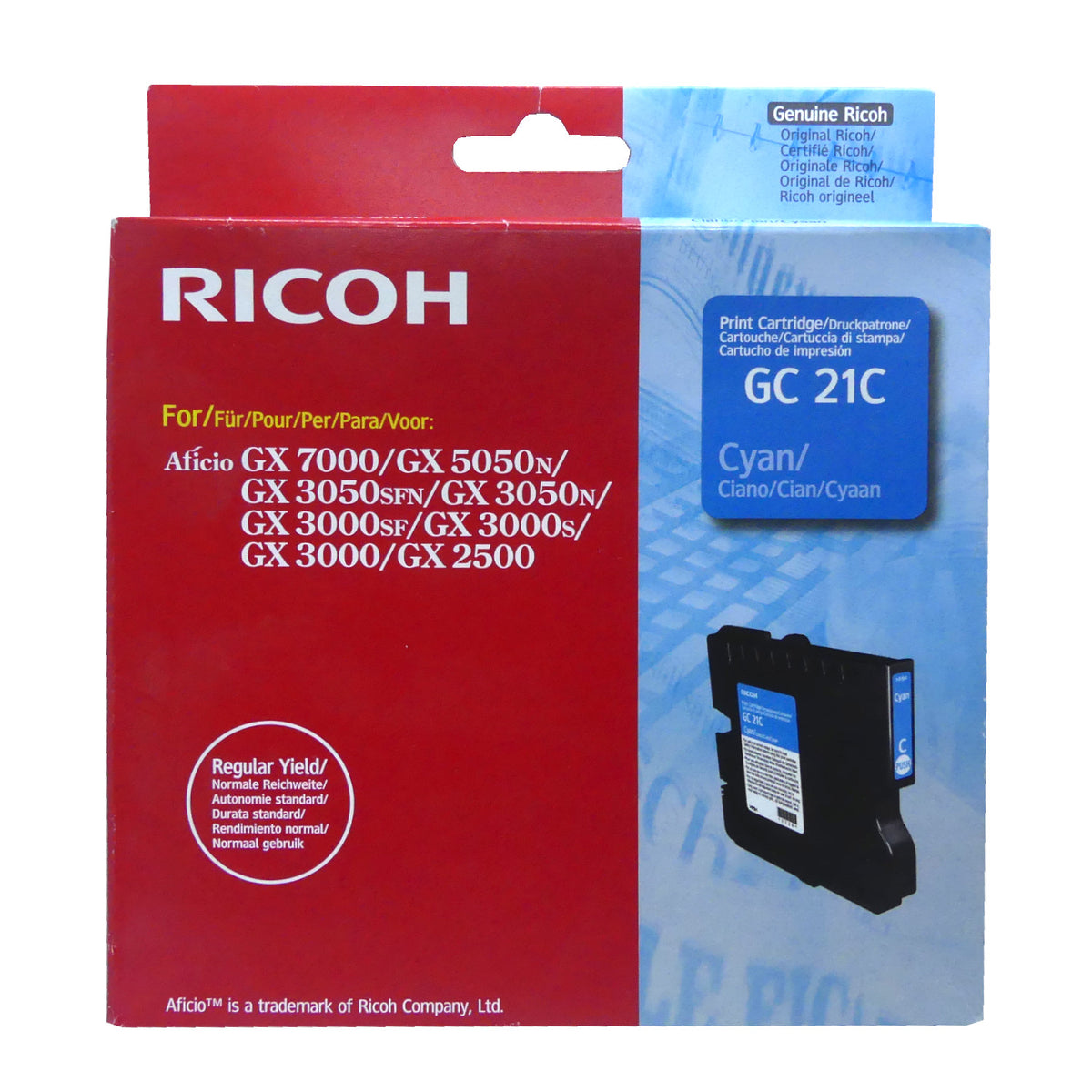 Ricoh 405533 Tintenpatrone in Farbe cyan