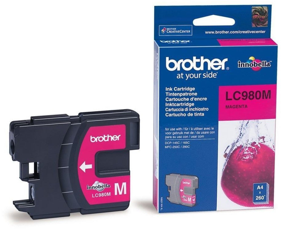 Brother LC-980M Tintenpatrone in Farbe magenta