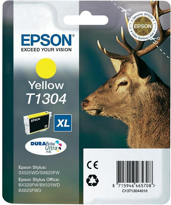 Epson Tintenpatrone in Farbe yellow
