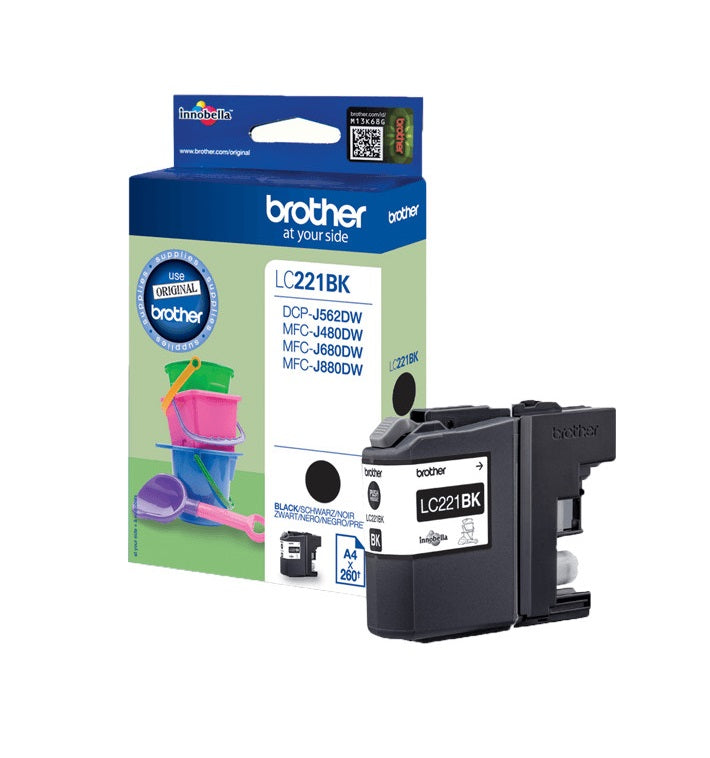 Brother LC-221 Tintenpatrone in Farbe black