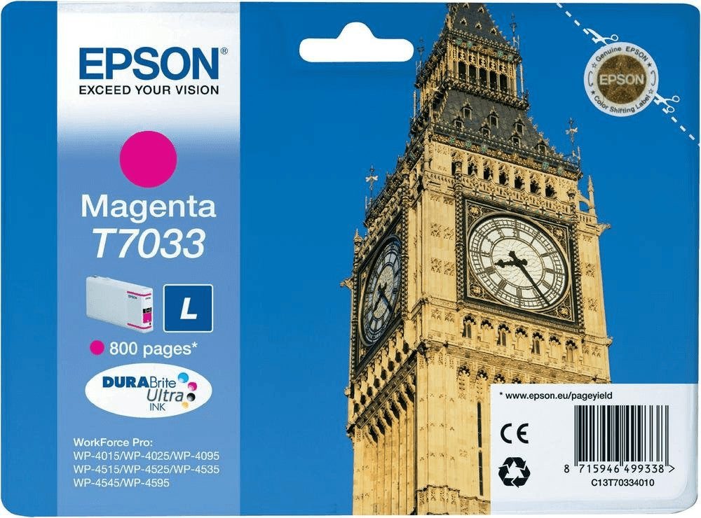 Epson Tintenpatrone in Farbe magenta