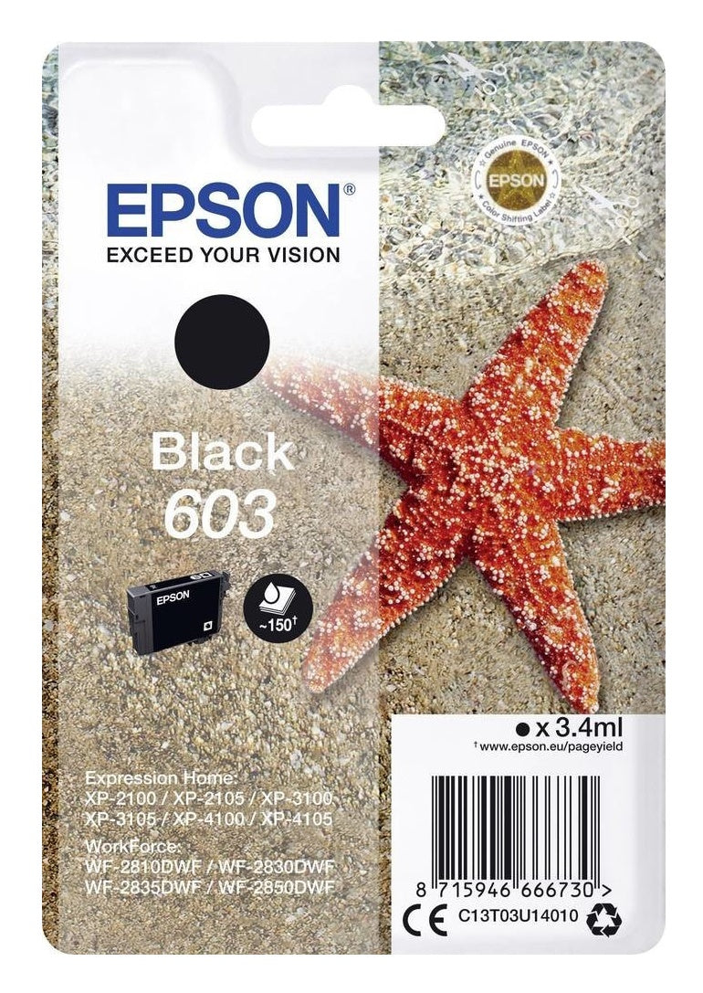 Epson Tintenpatrone in Farbe black