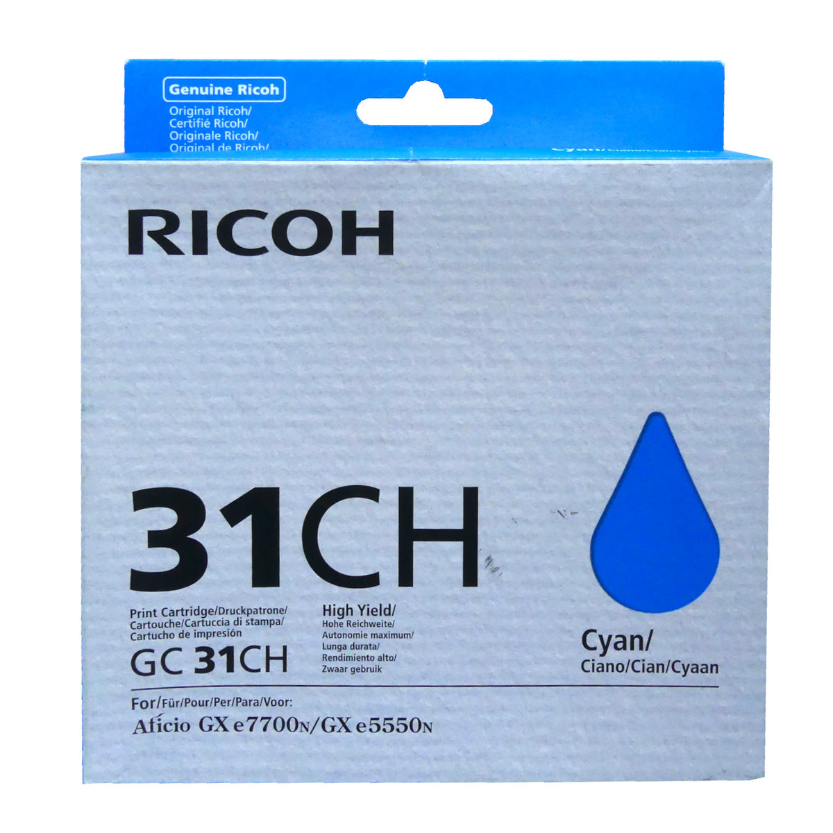 Ricoh 405702 Tintenpatrone in Farbe cyan