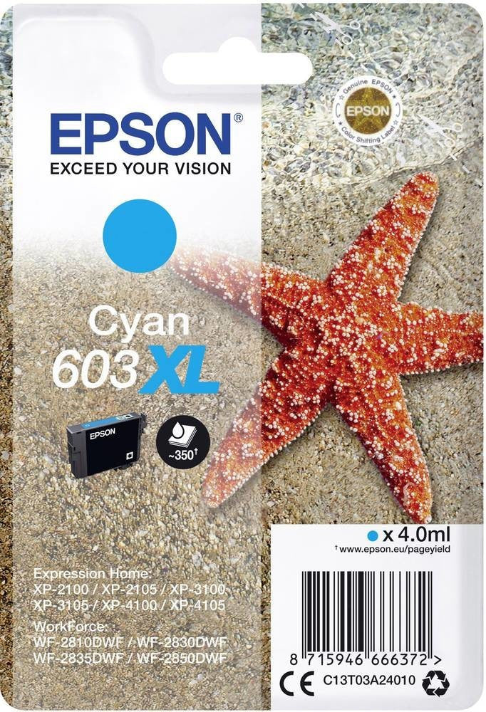 Epson 603 Tintenpatrone in Farbe cyan