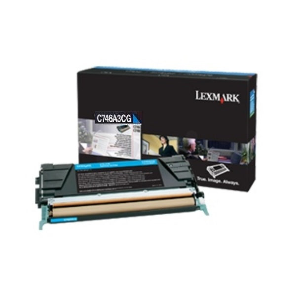 Lexmark Toner in Farbe cyan