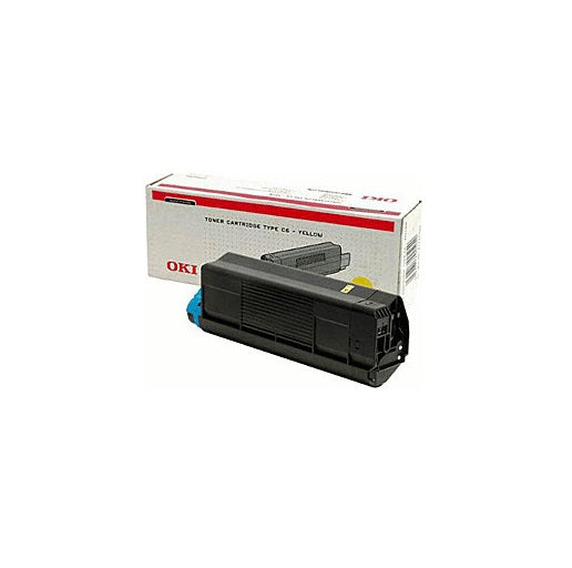 Oki Toner in Farbe yellow