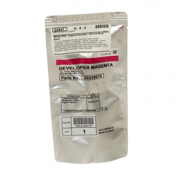 Ricoh Developer D023-9670 MG OEM C