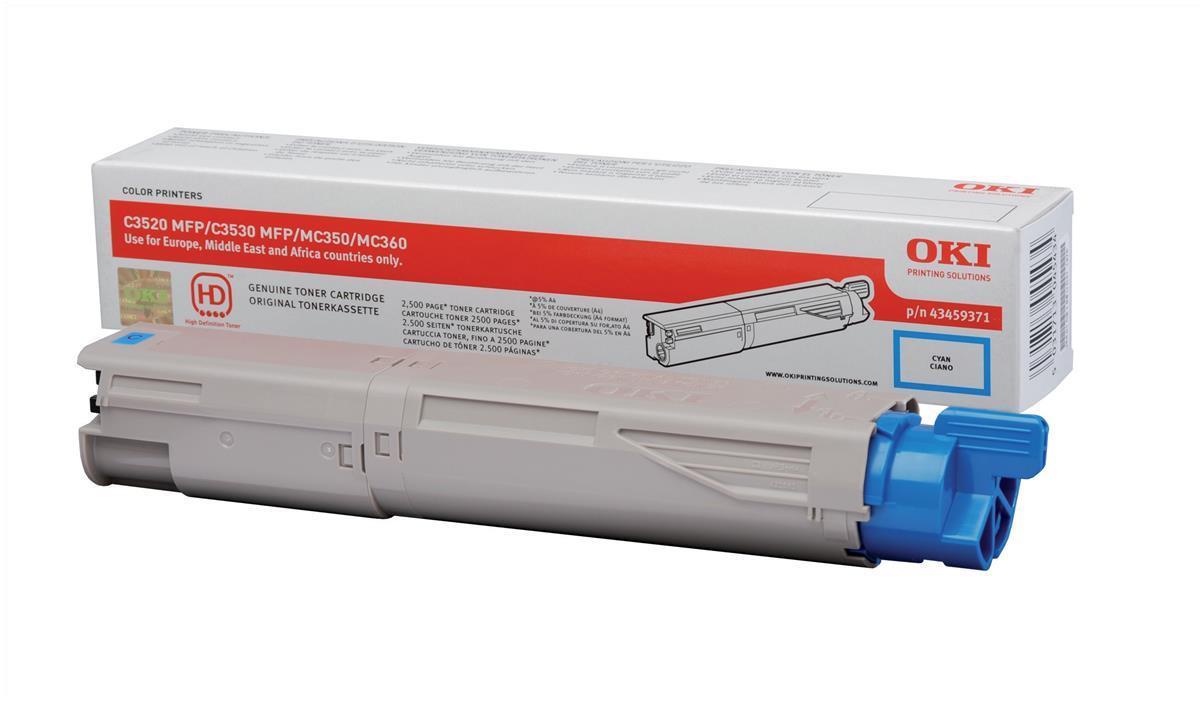 Oki Toner in Farbe cyan