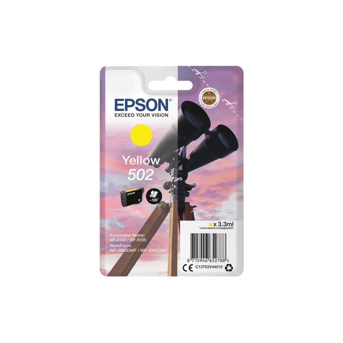 Epson Tintenpatrone in Farbe yellow