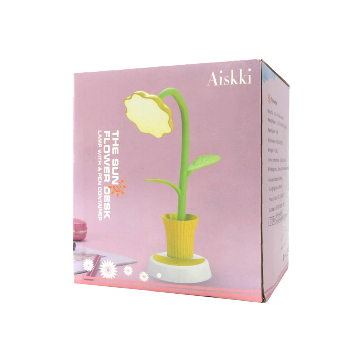 Aiskki Lampe Sonnenblume Gelb