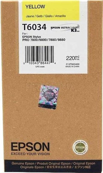 Epson T6034 Tintenpatrone in Farbe yellow