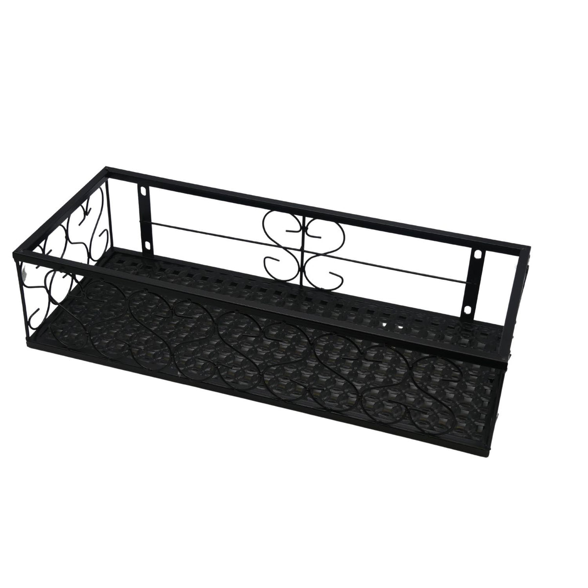 Eisen Fensterblumenkorb schwarz