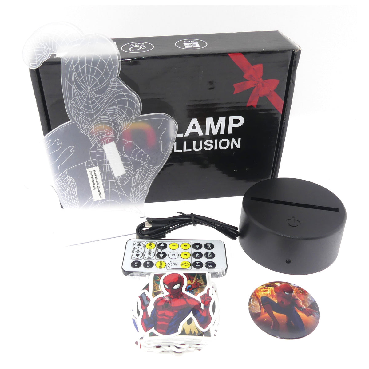 3D LED Nachttischlampe Spiderman