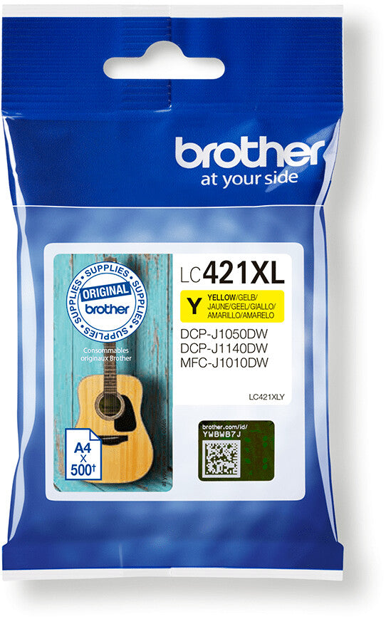 Brother LC-421XL Tintenpatrone in Farbe yellow
