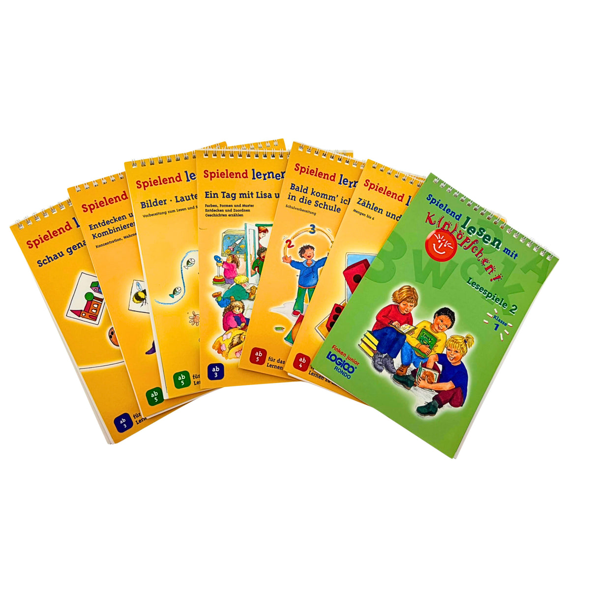 Finken LOGICO RONDO Lernhefte – 7-teiliges Lernset Für Vorschulkinder Ab 4/5 Jahren
