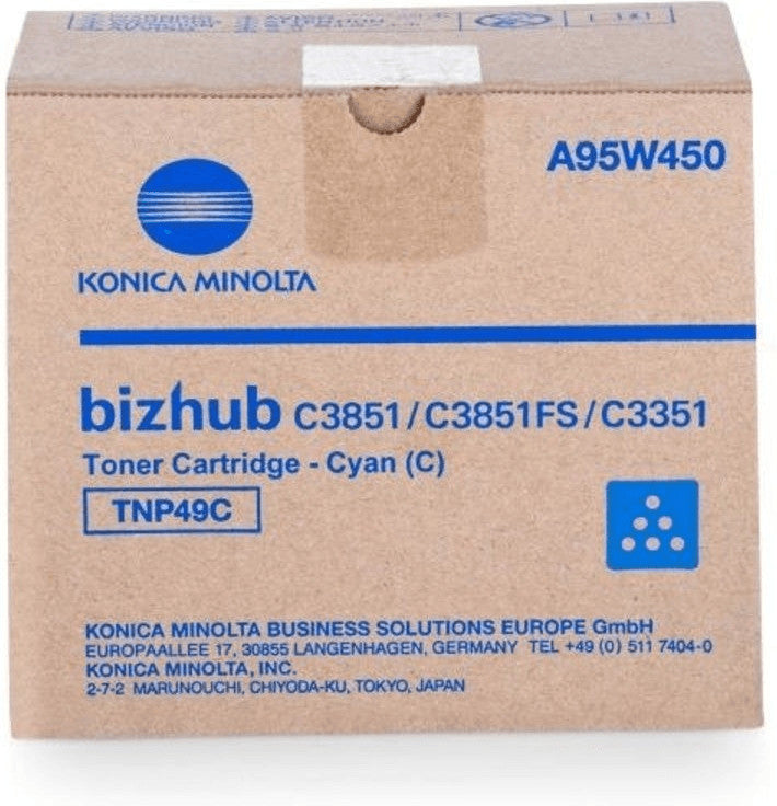 Konica Minolta TNP-49C Toner in Farbe cyan