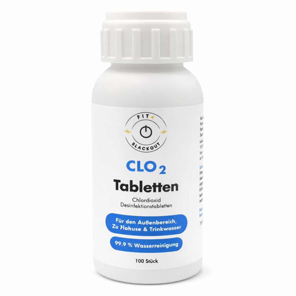 Fit4Blackout Tabletten zur Wasserdesinfektion und Tankreinigung