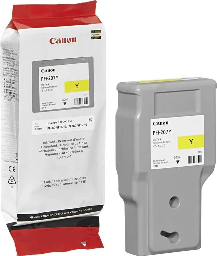 Canon PFI-207Y Tintenpatrone in Farbe yellow