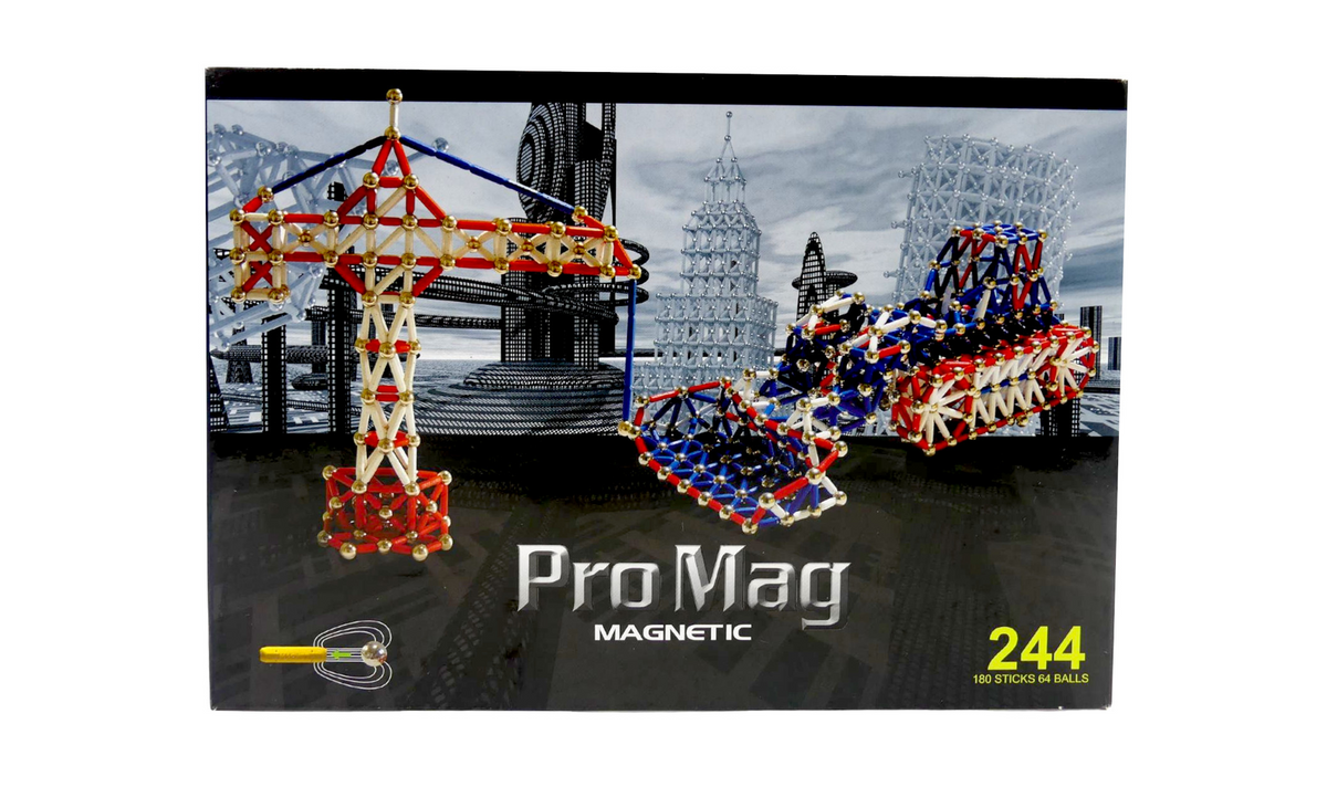 Spiel Pro Mag Magnetic PRM-244 Magnetische Bausteine Gelb Magnetspielzeug 180 Teile