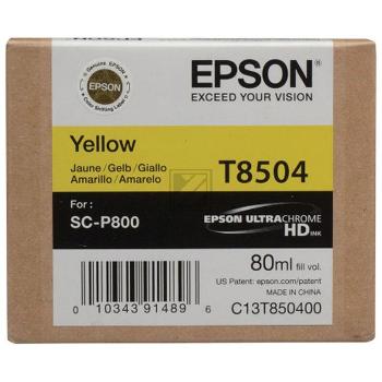 Epson T8504 Tintenpatrone in Farbe yellow