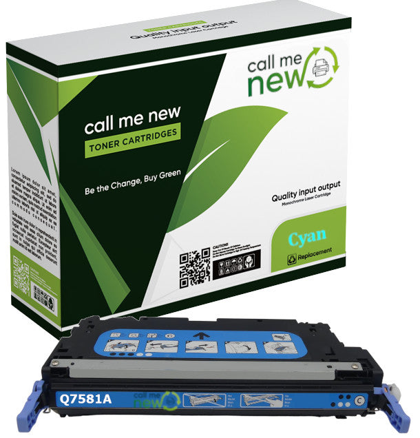 HP Q7581A Toner in Farbe cyan