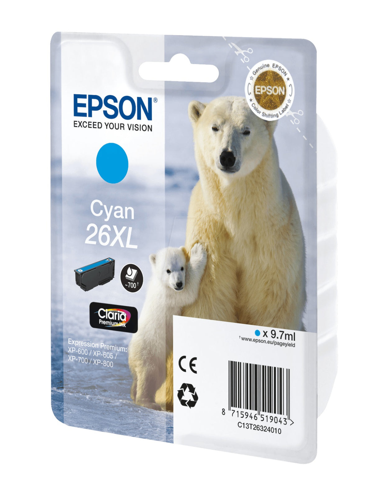 Epson  Tintenpatrone in Farbe cyan