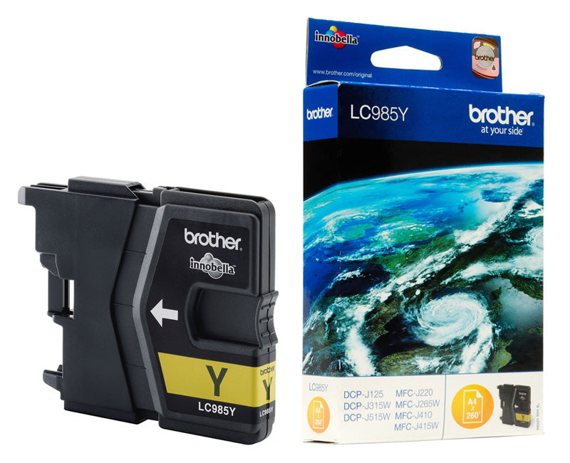 Brother LC985 Tintenpatrone in Farbe yellow
