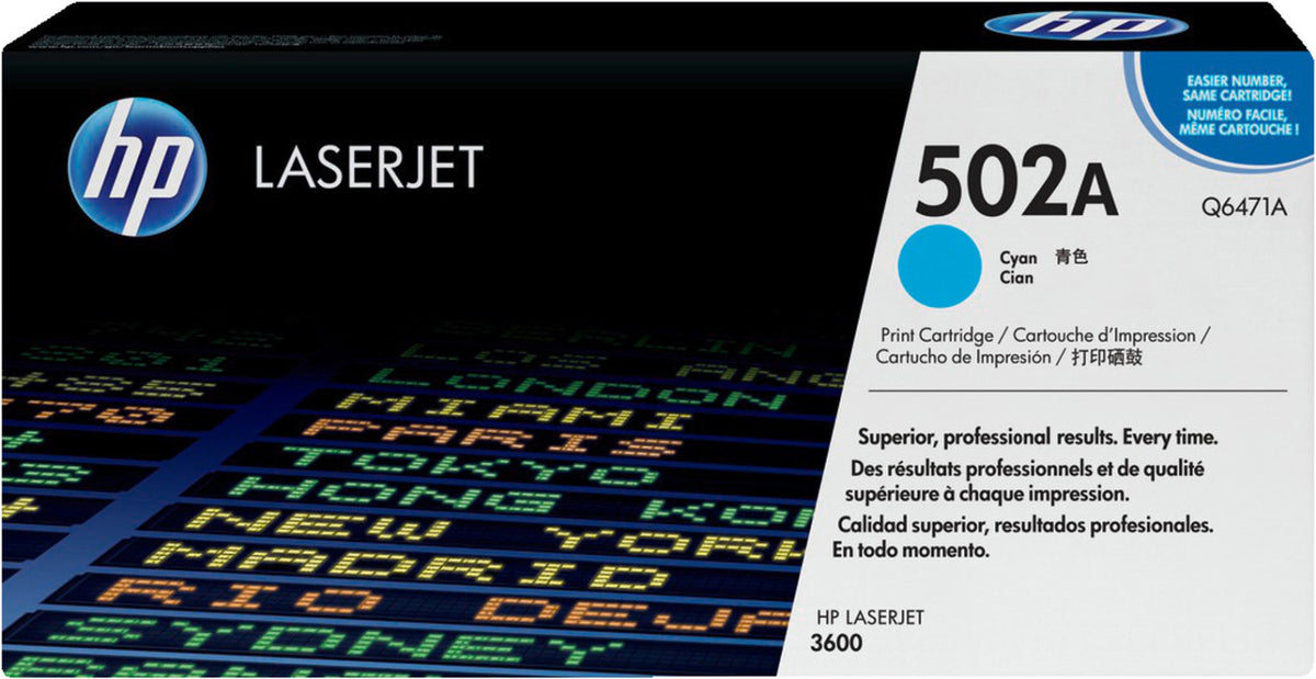 HP 502A Toner in Farbe cyan