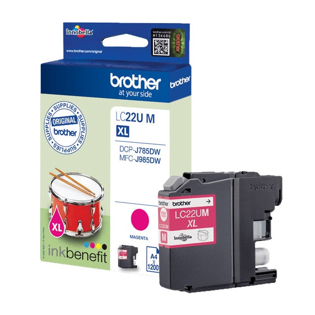 Brother LC-22 Tintenpatrone in Farbe magenta