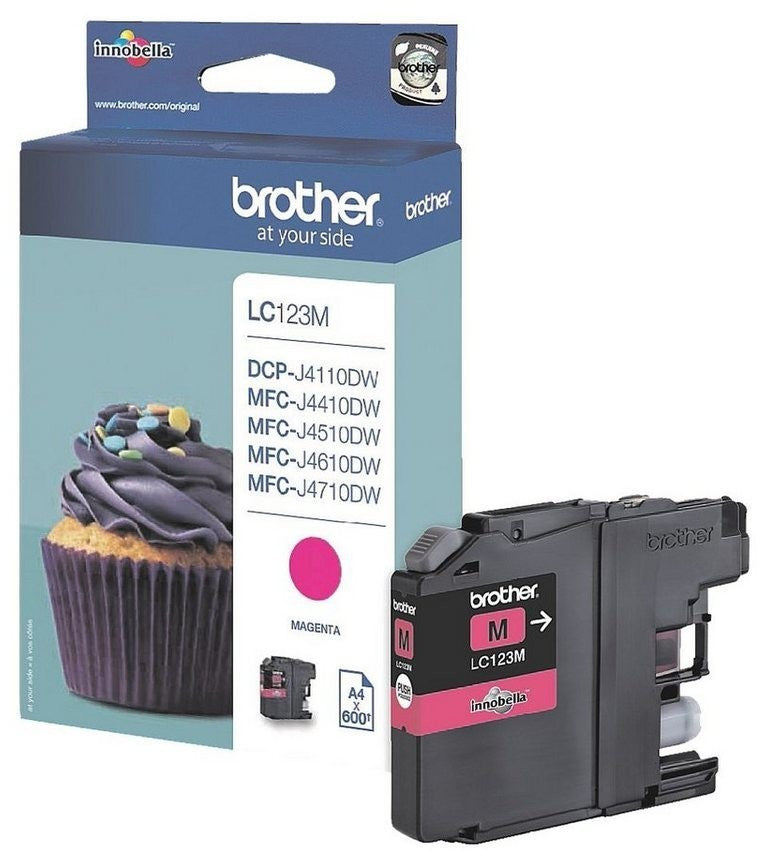 Brother LC-123M Tintenpatrone in Farbe magenta