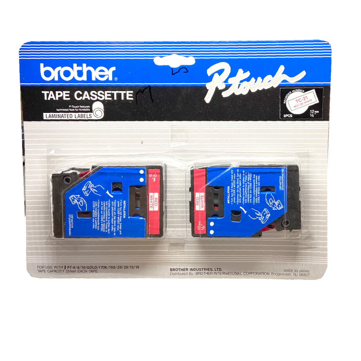Brother TC-21 Tintenpatrone in Farbe red