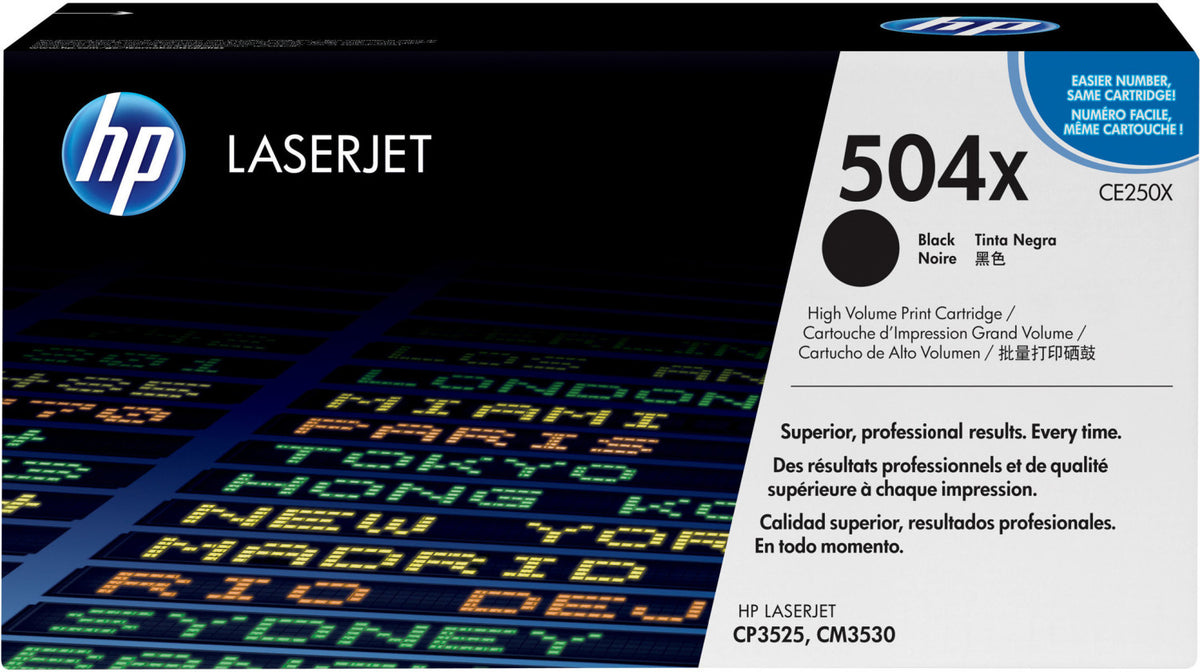 HP 504X Toner in Farbe black