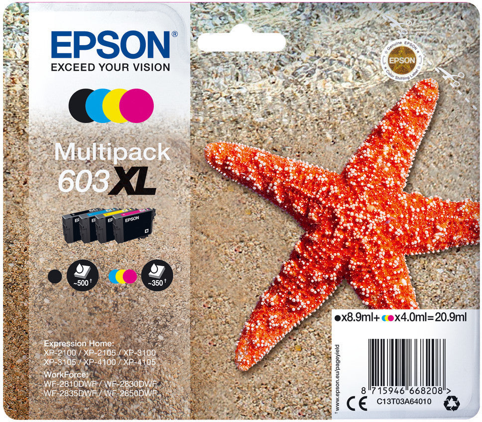 Epson 603XL Tintenpatrone in Farbe black