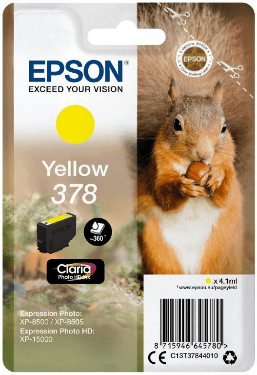Epson 378 Tintenpatrone in Farbe yellow