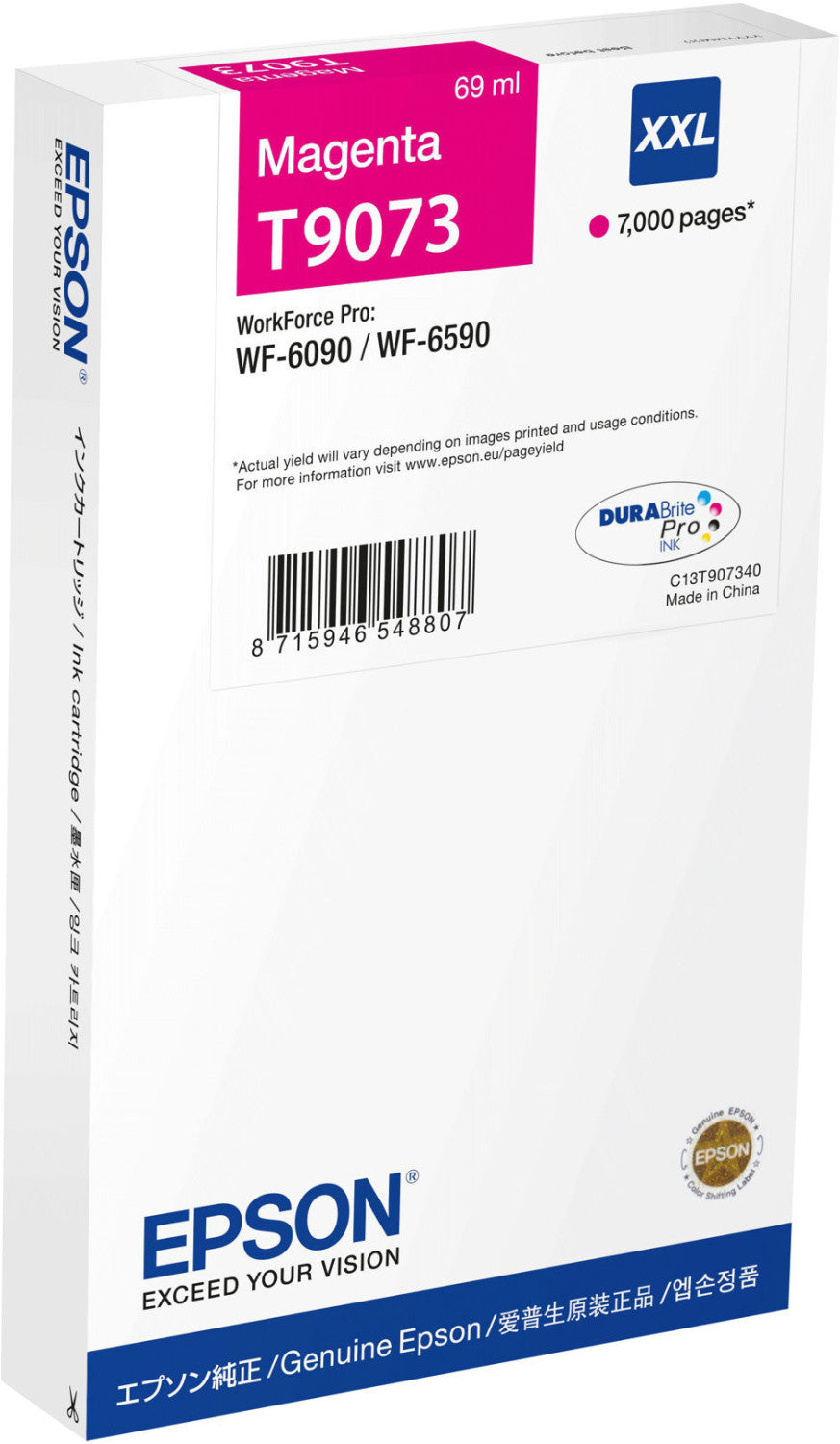Epson T9073 Tintenpatrone in Farbe magenta