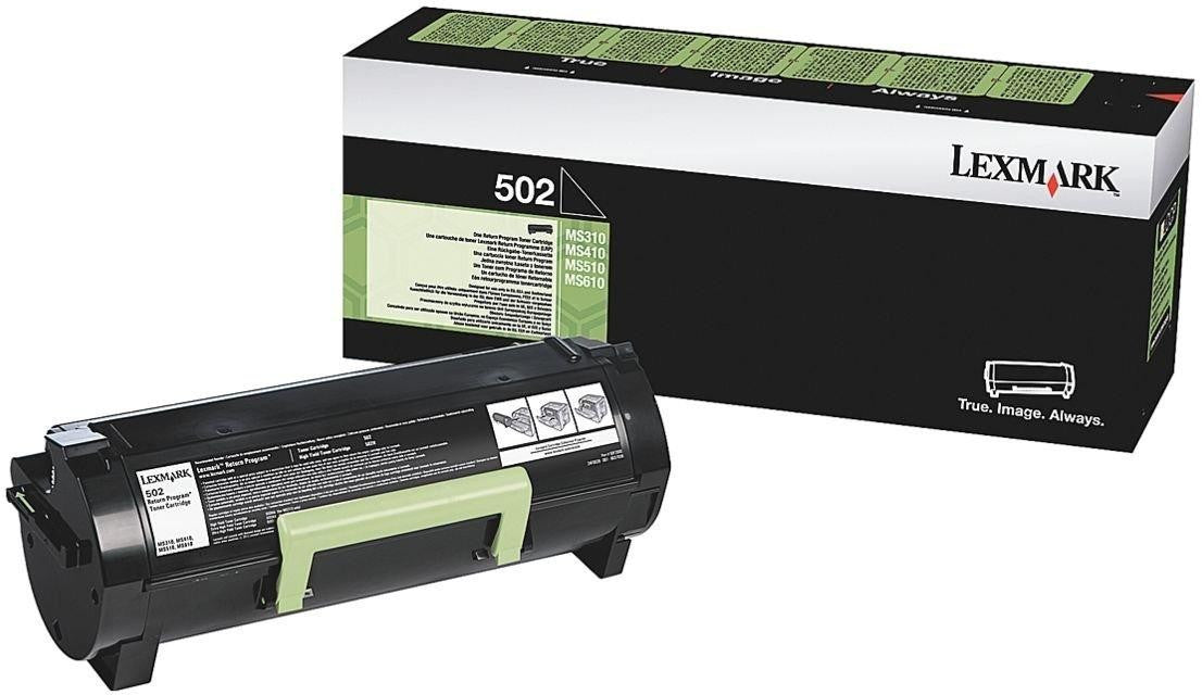 Lexmark 502 Toner in Farbe black
