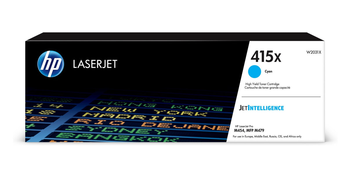 HP 415X Toner in Farbe cyan