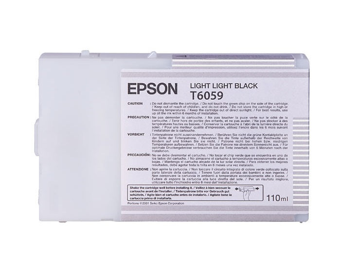 Epson T6059 Tintenpatrone in Farbe light-black