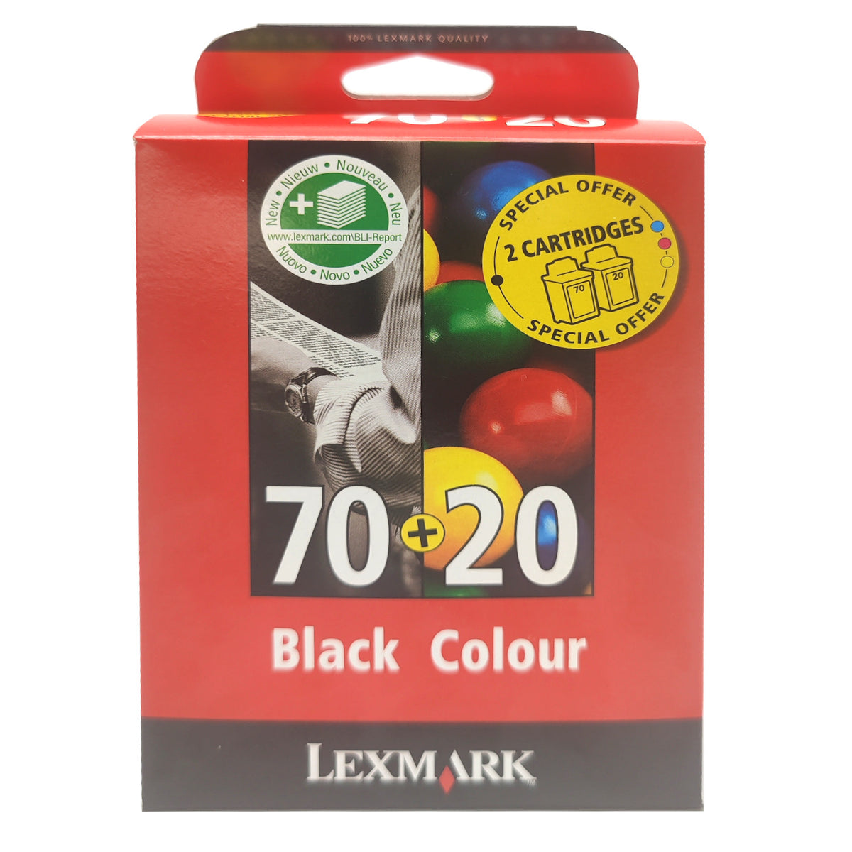 Lexmark  Tintenpatrone in Farbe black + 3-tri-color