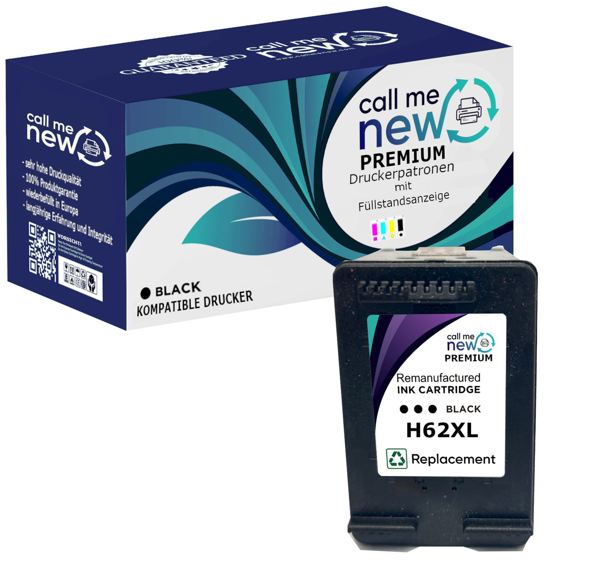 HP 62XL Tintenpatrone in Farbe black