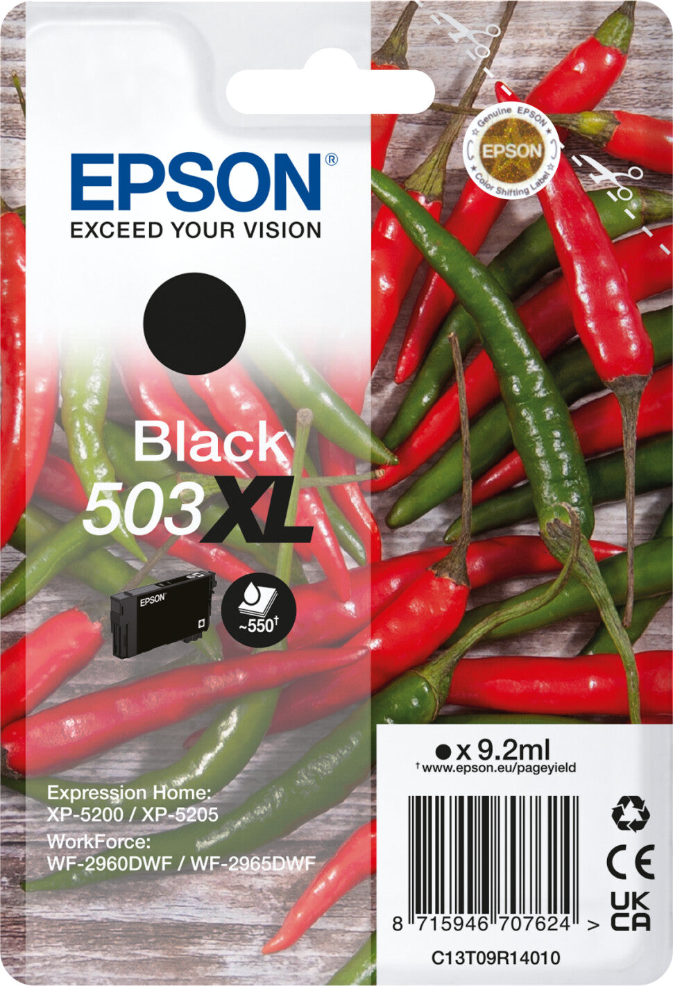 Epson 503XL Tintenpatrone in Farbe black