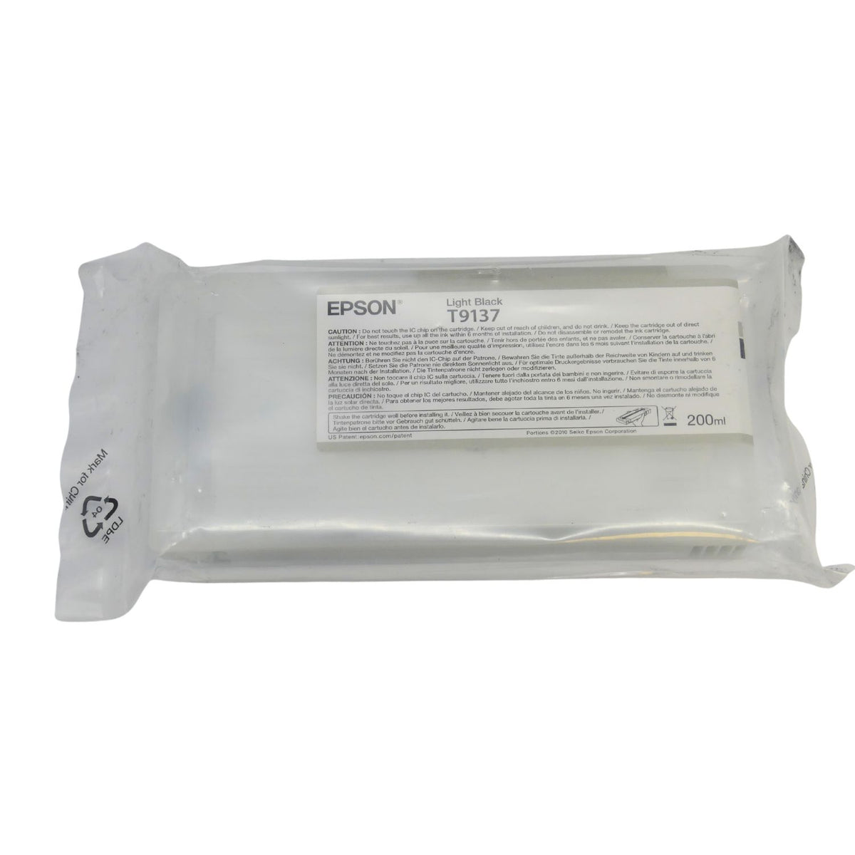 Epson T9137 Tintenpatrone in Farbe light-black
