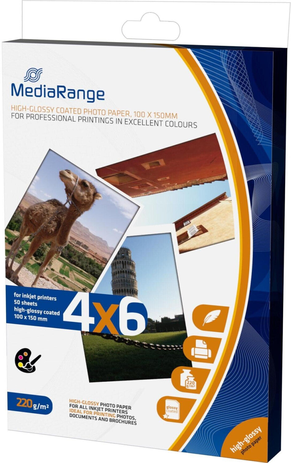 MediaRange Fotoopapier MRINK104 4x6