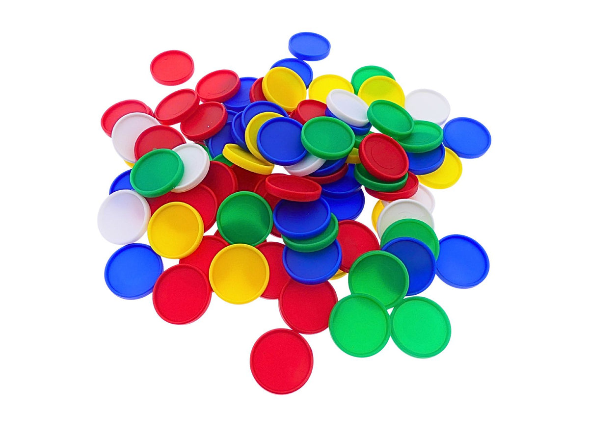 Bunte Rechenchips für Kinder