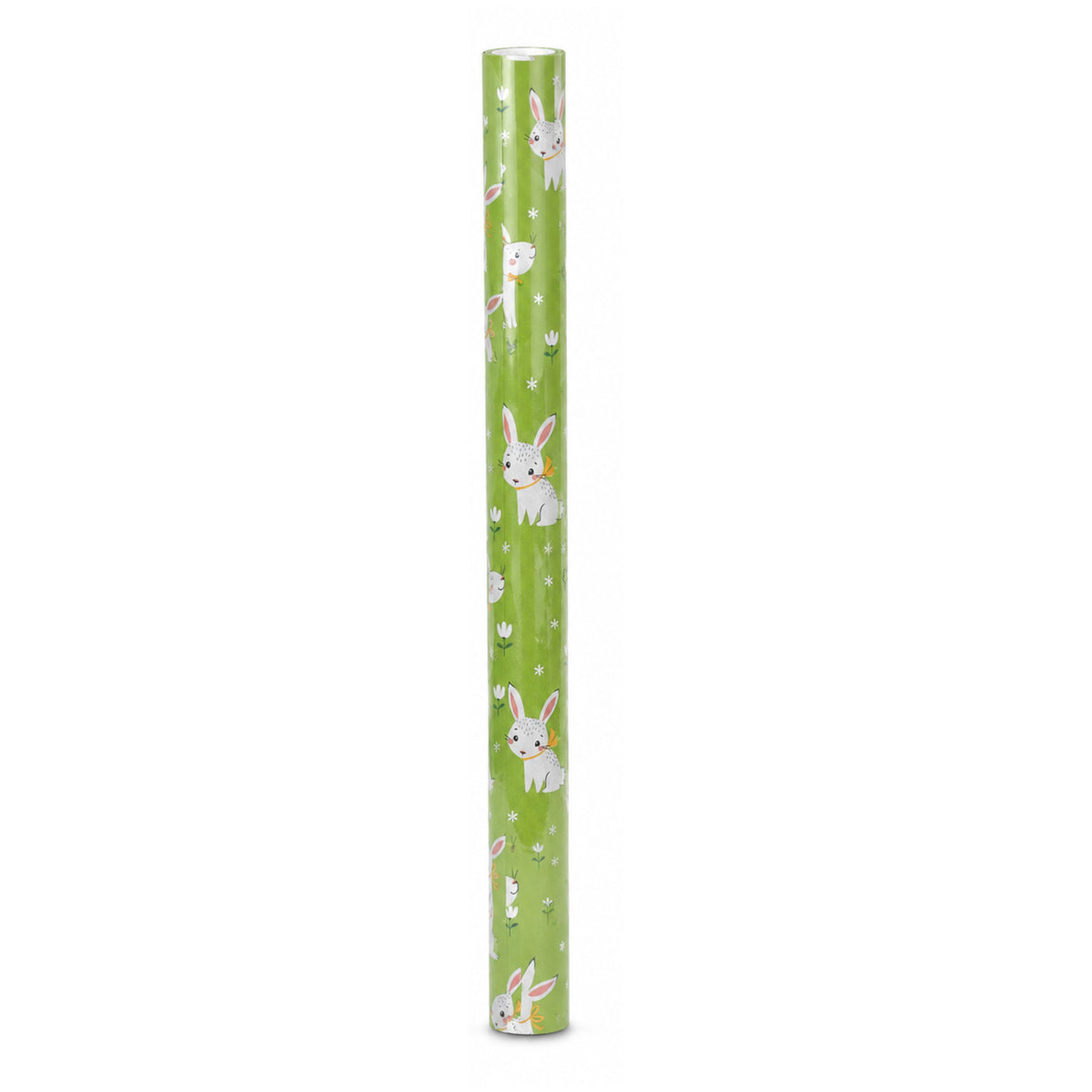 5x Oster-Geschenkpapier Grün mit Hasenmotiv