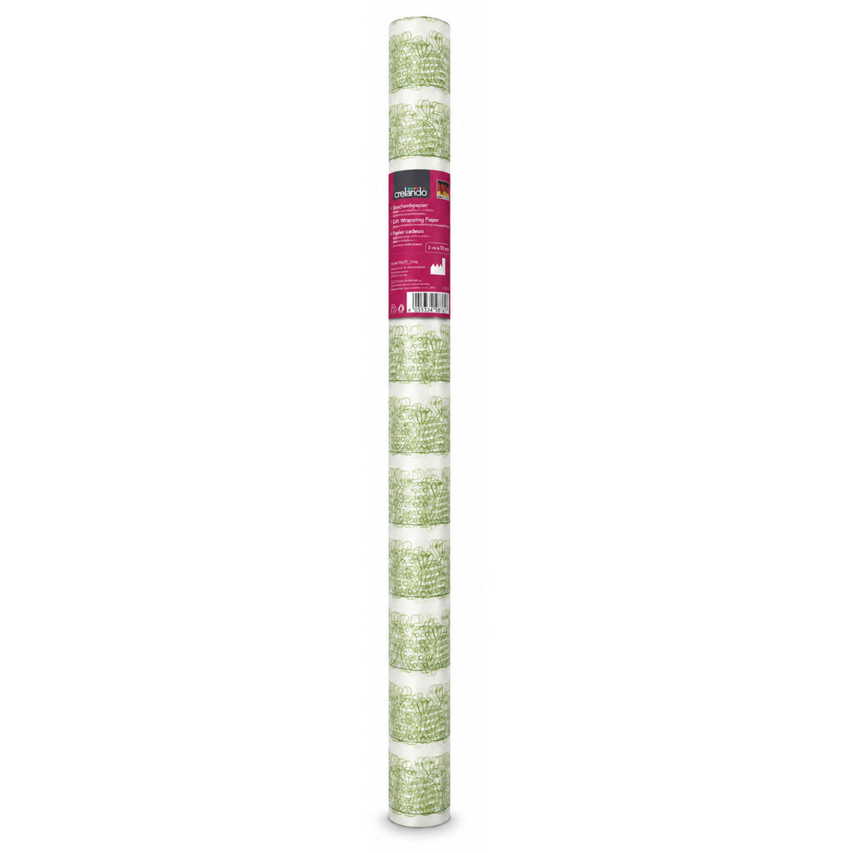 2x Crelando Transparente Geschenkfolie 5 M × 70 Cm – Ostermotiv – Grün