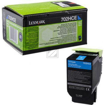 Lexmark 702HCE Toner in Farbe cyan