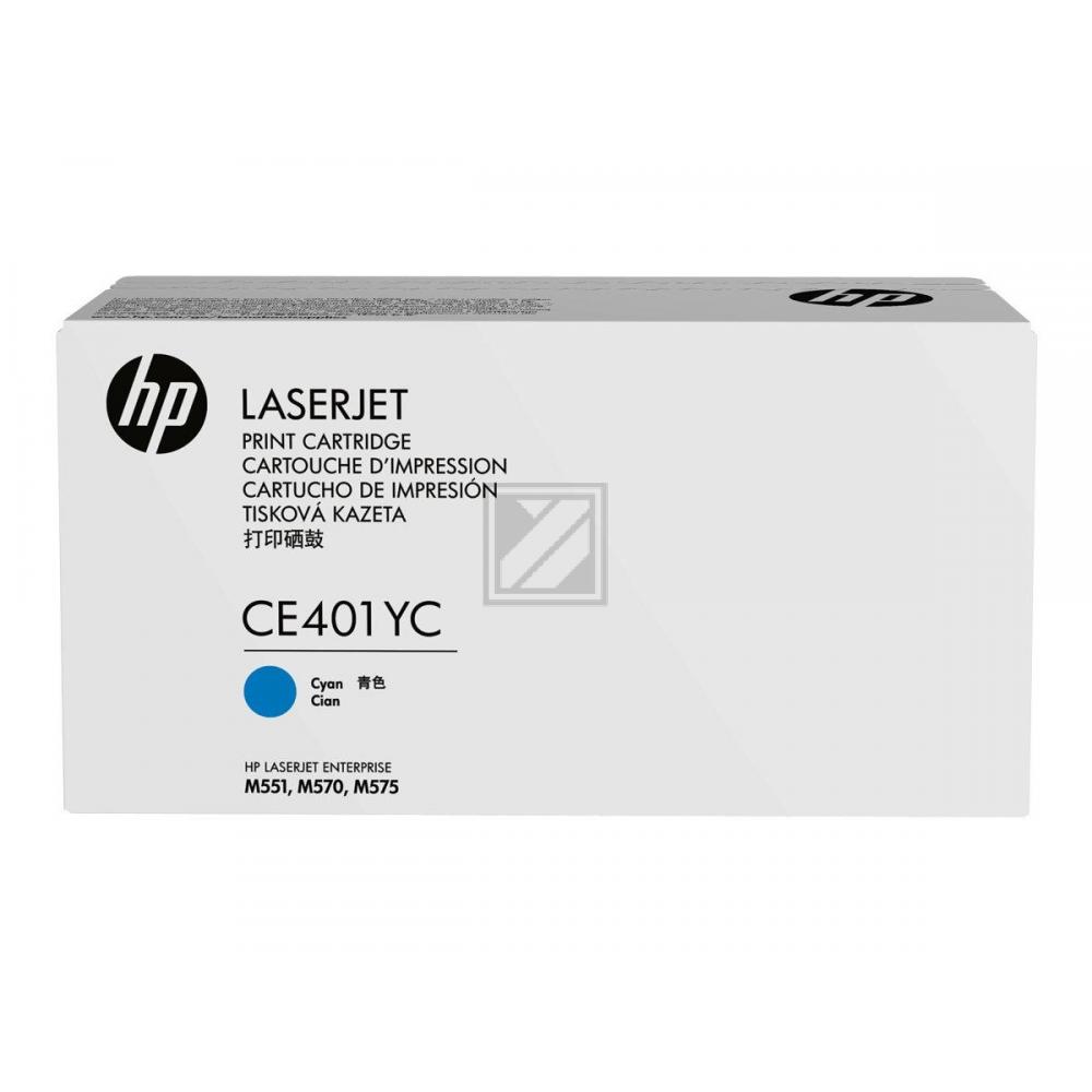 HP 507YC Toner in Farbe cyan